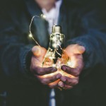 lightbulb in hand lightbulb in hand